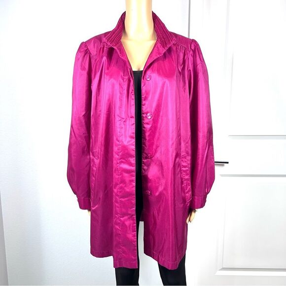 Forecaster Of Boston Vintage 70’s Jacket/Coat Color Fuchsia Pink Women Sz 11/12 - Picture 4 of 11